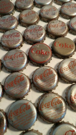 Coca - Cola Bottle Caps 100,  COKE asst some cork old vintage 6