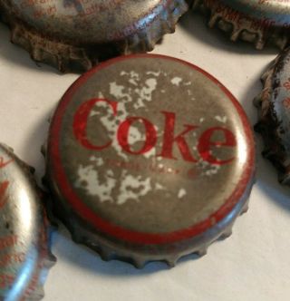 Coca - Cola Bottle Caps 100,  COKE asst some cork old vintage 7
