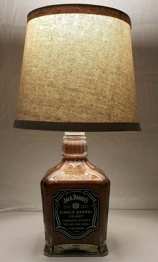 Jack Daniels Single Barrel Jack Bottle Lamp Man Cave Bar Whiskey Light Liquor