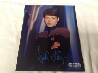 Star Trek Ds9 Autograph 8x10 Photo Signed By Nicole De Boer As Dax (lhau - 490)