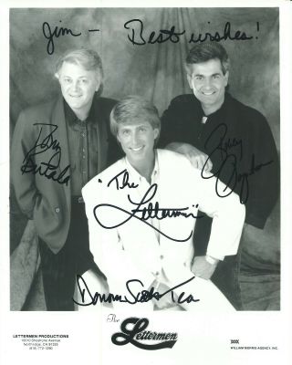 The Lettermen 16 Top Ten Hits Hand Signed Autographed Photo By 3