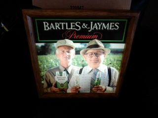 Vintage Mib Bartles & James Wine Coolers Lighted Sign