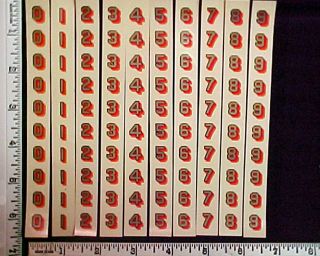 Post Office Box Door Original4 - Color Decals - 400 - New/old Stock,  Made In Usa