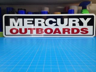 Mercury Outboards Aluminum Sign 6 " X 24 "