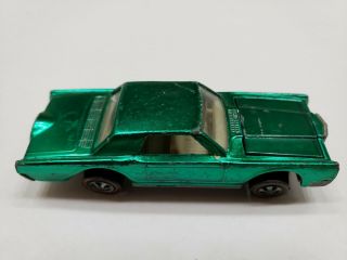 Vintage Mattel Hot Wheels Red Line Custom Continental Mark III 1970 Green 2