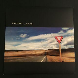 Pearl Jam Yield E 68164 Die Cut Jacket Epic With Hype Sticker Vinyl Record Lp