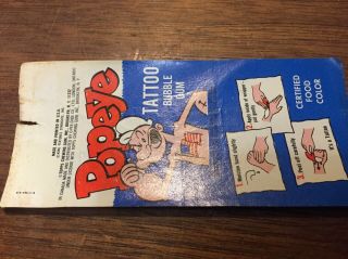 Vtg 1960’s Bubble Gum Tattoos Mighty Heroes Fleer Popeye Archie Monster 8