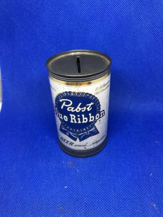 Pabst Blue Ribbon Beer 12 Oz.  Flat Top Beer Can - Peoria Heights,  Il.