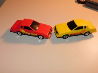 2 1981 Buddy L Oldsmobile Cutlass 6” Long Red And Yellow E15