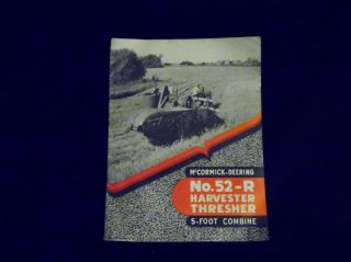 1947 International Harvester Mccormick - Deering No.  52 - R 5ft.  Thresher Brochure