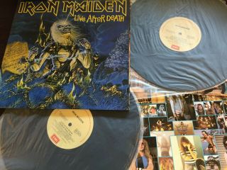 Iron Maiden.  Live After Death - - 1985 Australian & Nz Double 12 " Lp W/ Inners
