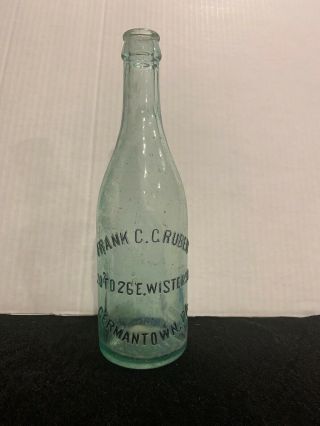 Frank C.  Gruber - Germantown Pa Crown Top Bottle