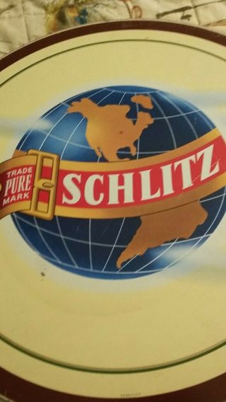 Schlitz metal vintage beer Tray Graphics on Both Sides 6