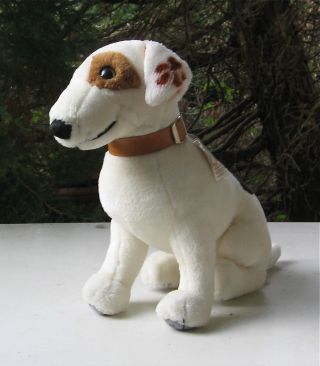 Wishbone Jack Russell Terrier Sitting Plush Dog