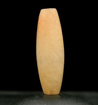 Kyra - Ancient Quartz Bead - 27.  4 Mm Long - Neolithic Age - Sahara