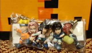Naruto And Friends Cellphone/keychain/bookbag Charms (naruto,  Sakura,  Sasuke, .
