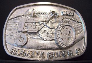 Ih International Farmall C 1951 Tractor Silver Belt Buckle Ltd Ed 002/250