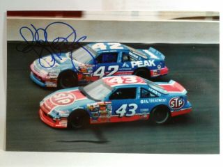Kyle Petty Authentic Hand Signed Autograph 4x6 Photo - Racing Against Dad Richard