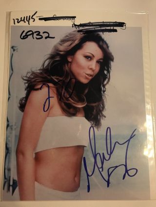 Autographed Picture Mariah Carey W Certificate Of Authenticity