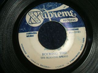 The Burning Spears - Rocking Time (rocksteady) 45 " Listen