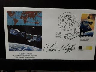 Apollo Nasa Director Chris Kraft Signed Fdc First Day Cover.