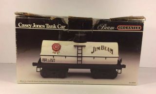 Vintage Jim Beam Casey Jones Tank Car Decanter W/ Box Train
