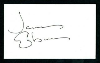 James Coburn Actor Affliction Signed Autographed 3 X 5 Index Card - Nm D.  2002