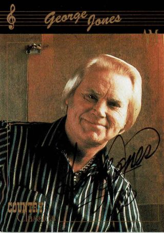 George Jones (d.  2013) - Country Singer - Autograph Trading Card