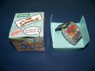 Nib Burger King The Simpsons Family Drive Talking Watch 2002 Collectible