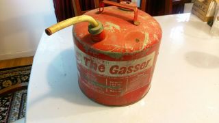 Vintage Eagle The Gasser 5 Gallon Galvanized Gas Can