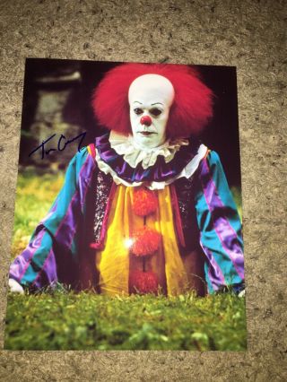 Tim Carrey Signed 8.  5x11 Mask,  It Rocky Horror Picture Autograph W/coa