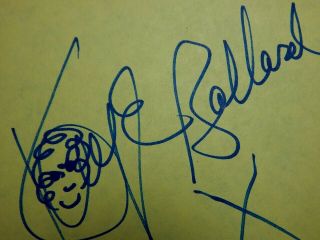 Kaye Ballard Actress/comedian/singer Autograph Signature Signed Card