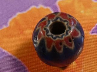 Antique Chevron Hudson Bay Company World Trade Bead Was A 6 Layer 8 By 7 Mm