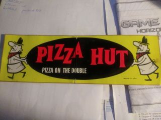 Vintage Pizza Hut Bumper Sticker Rare