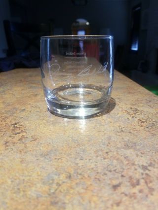 Jack Daniels Signed Jimmy Bedford Master Distiller Whiskey Glasses