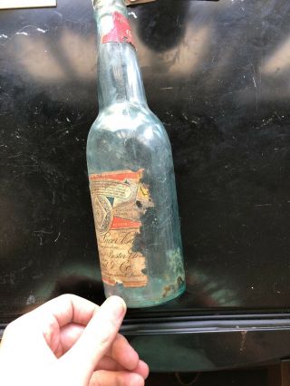 1920s Budweiser Bottle With Most Of The Label 2