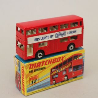Matchbox Lesney Superfast Mb 17 The Londonner Bus - Bmac Lights Code 3 Promo