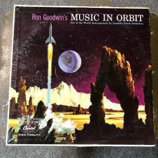 Ron Goodwin ‎music In Orbit Lp Capitol Records ‎t 10188 Us 1958 Space Exotica