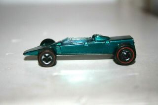 Vintage Mattel Hot Wheels Redlines 1969 Aqua Blue Lotus Turbine Diecast Toy Car