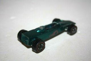 Vintage MATTEL HOT WHEELS REDLINES 1969 AQUA BLUE LOTUS TURBINE Diecast Toy Car 4