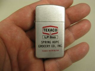 Vintage Texaco Spring Hope Nc Grocery Co.  Advertising Lighter B0551