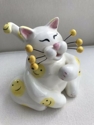 Whimsiclay Amy Lacombe Signed Cat Figurine 2003 21080 Annaco Creations