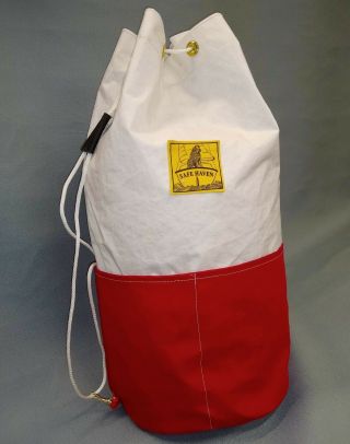 Nautical Sailcloth & Canvas Ditty Bag For Newfie Dog Rescue Project