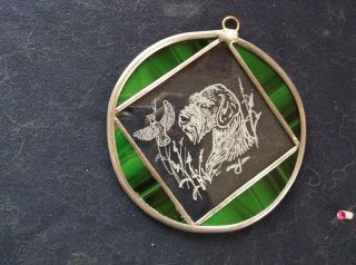 German Wirehaired Pointer - Hand Engraved Ornament By Ingrid Jonsson