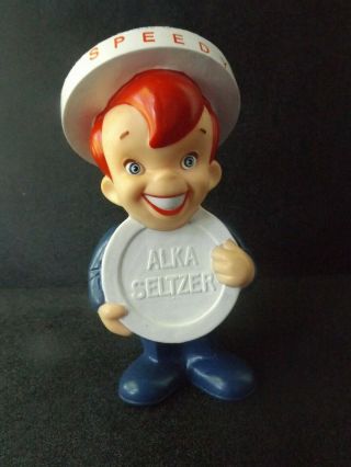 Advertising Figure Old Toy Speedy Alka - Seltzer Speedy Vintage Ad Alka Seltzer