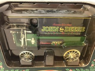 John Deere Christmas 2002 1904 Knox Delivery Wagon Diecast Metal Vehicle Car NIB 2