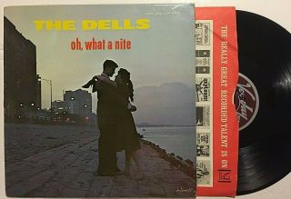 The Dells - Oh,  What A Nite Vee - Jay Lp1010 Vg Maroon