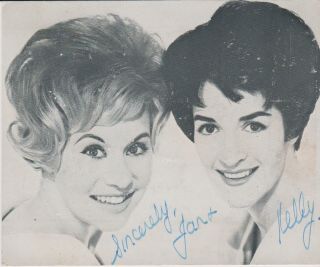 1950s/1960s Pop Jan & Kelly Signed Promo Pic