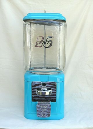 Oak Acorn 25 Cent Peanut Or Candy Bulk Vendor Glass Globe Vending Machine