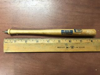 Vintage Wooden Baseball Bat Pen Chevrolet Parts Advertising General Motors Gm